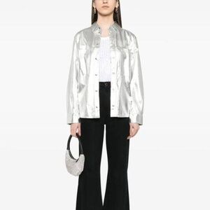 NWT IRO Nazil Leather Overshirt